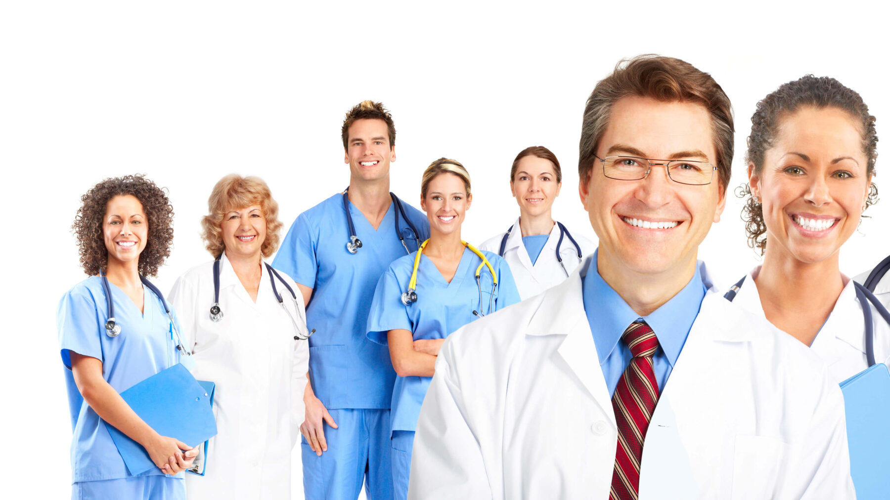 Ärzte und Gesundheits- und Krankenpfleger im Krankenhaus